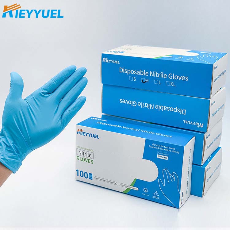 Guanti medici monouso in nitrile